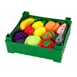 Fruit Cutting Set in a Box 9 Pieces Green Knife