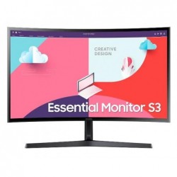 LCD Monitor SAMSUNG LS24C366EAUXEN 24" Curved Panel VA 1920x1080 16:9 75Hz 4 ms Colour Black LS24C366EAUXEN