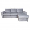 Corner sofa bed INGMAR bluish grey