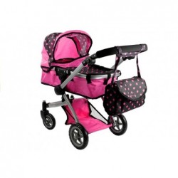 2in1 Doll Bogie and Stroller Alice - Pink