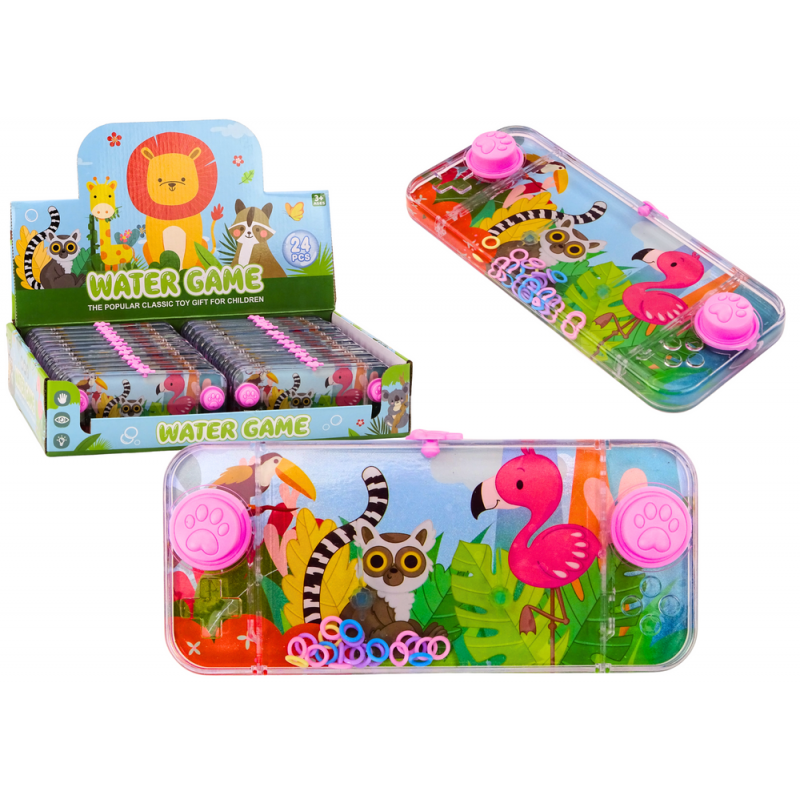 Water Game Arcade Console Pink Flamingo Lemur Pad Circles