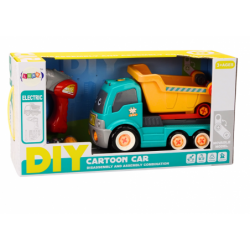 Cartoon Tipper Truck Turning DIY Turquoise