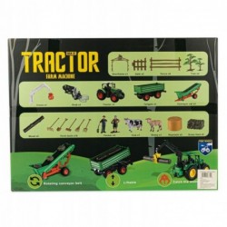 WOOPIE Agricultural Machinery Set Rraktor Tractor Farm Mini Farm Settlement Farmers