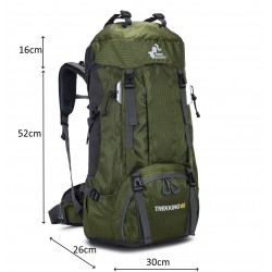 Backpack RG Trekking 60 (50L + 10L) Khaki Green