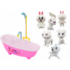 Animal Painting and Bathing Set 6 Pcs Bathtub Markers Pink