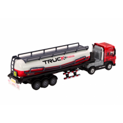 Truck With Trailer TIR Tanker 1:24 Car Truck Red Sounds