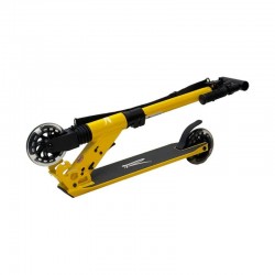 Foldable Scooter Rideoo 120 City Yellow with LED wheels