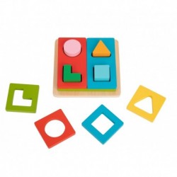 TOOKY TOY Montessori Puzzle Shapes and Colors FSC