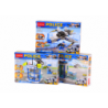 Police Boat Plane Helicopter Construction Bricks Blue MIX