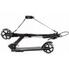 Foldable Scooter Raven Destruct 145mm with handbrake, front suspension, LED wheels