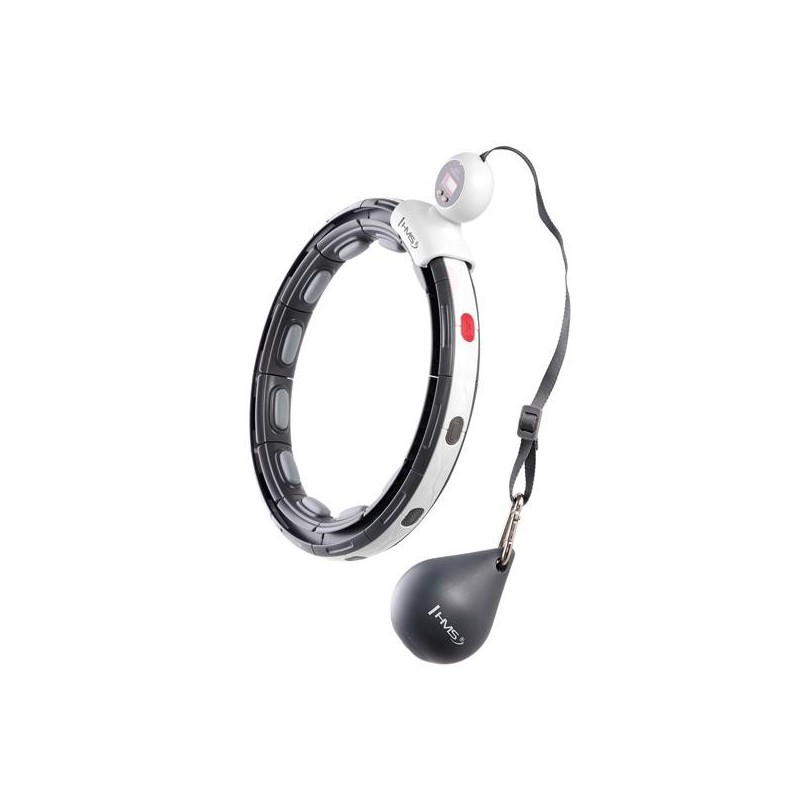 HHM15 HULA HOOP BLACK MAGNETIC WITH WEIGHT + COUNTER HMS