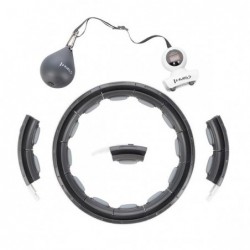 HHM15 HULA HOOP BLACK MAGNETIC WITH WEIGHT + COUNTER HMS