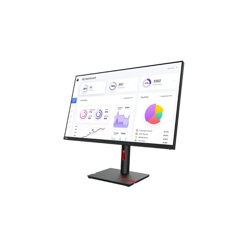 Lenovo ThinkVision T32p-30 31.5 " IPS 16:9 60 Hz 4 ms 3840 x 2160 pixels 350 cd/mu00b2 HDMI ports