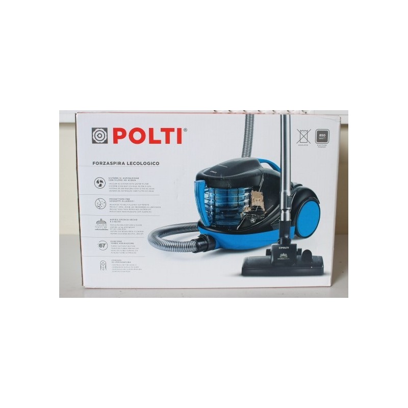 SALE OUT. Polti PBEU0109 Forzaspira Lecologico Aqua Allergy Turbo Care Vacuum cleaner, Bagless with water filter, Power