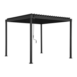 Gazebo MIRADOR-80 3x3m, dark grey