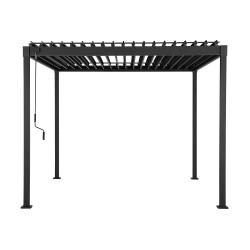 Gazebo MIRADOR-80 3x3m, dark grey