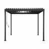 Gazebo MIRADOR-80 3x3m, dark grey