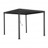 Gazebo MIRADOR-80 3x3m, dark grey