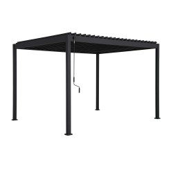 Gazebo MIRADOR-88 3x3m, dark grey