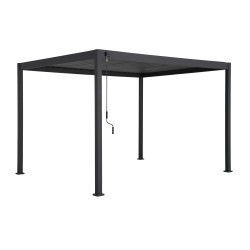 Gazebo MIRADOR-88 3x3m, dark grey