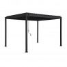 Gazebo MIRADOR-88 3x3,6m, dark grey