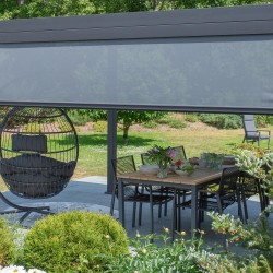 Roll-up screen for gazebo MIRADOR-80 88 3m, grey