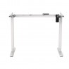 Table leg ERGO LIGHT with 1 motor, white