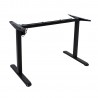 Table leg ERGO LIGHT with 1 motor, black