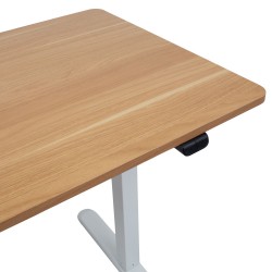 Desk ERGO LIGHT with 1 motor 120x60cm, white oak