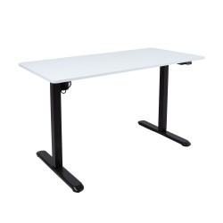 Desk ERGO LIGHT with 1 motor 120x60cm, black white