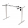 Table leg ERGO LIGHT with 1 motor, white