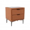 Night stand LENA 50,5x41xH54cm, cognac brown