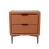 Night stand LENA 50,5x41xH54cm, cognac brown