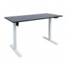 Desk ERGO LIGHT with 1 motor 120x60cm, white black