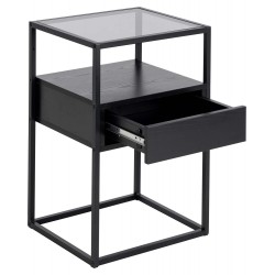 Nightstand RANDOLF 40x35xH60cm, black