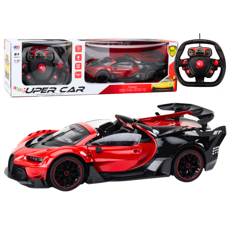 RC Sports Car 1:12 Opening Door Red