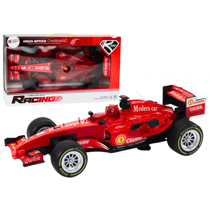 Racer Sports Car With Drive 1:12 Red Sounds