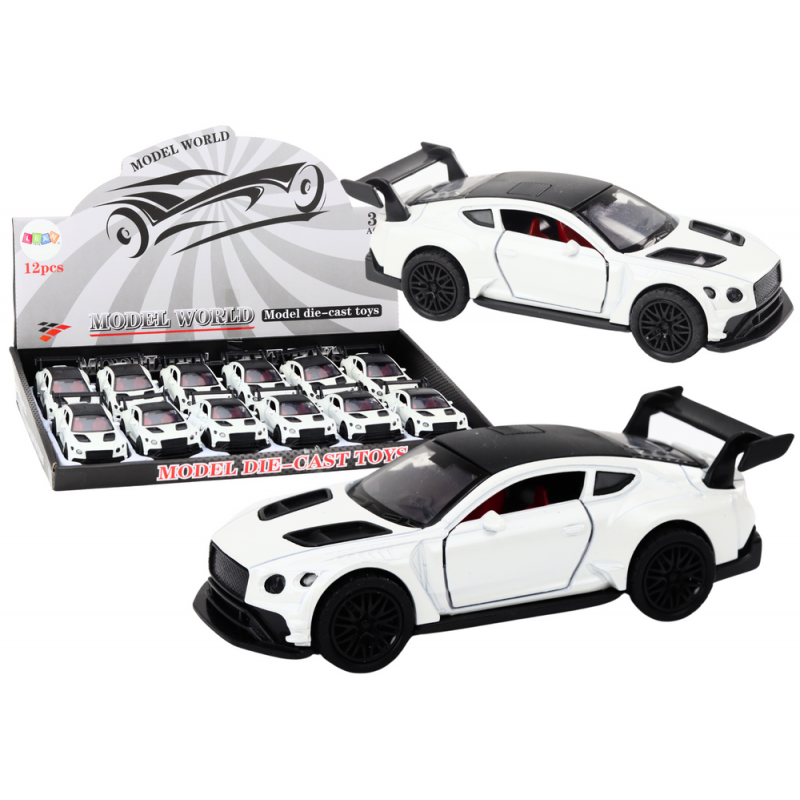 Car Sports Car 1:32 Friction Drive Pearl White