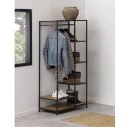 Clothes rack SEAFORD 77x45xH165cm, wild oak