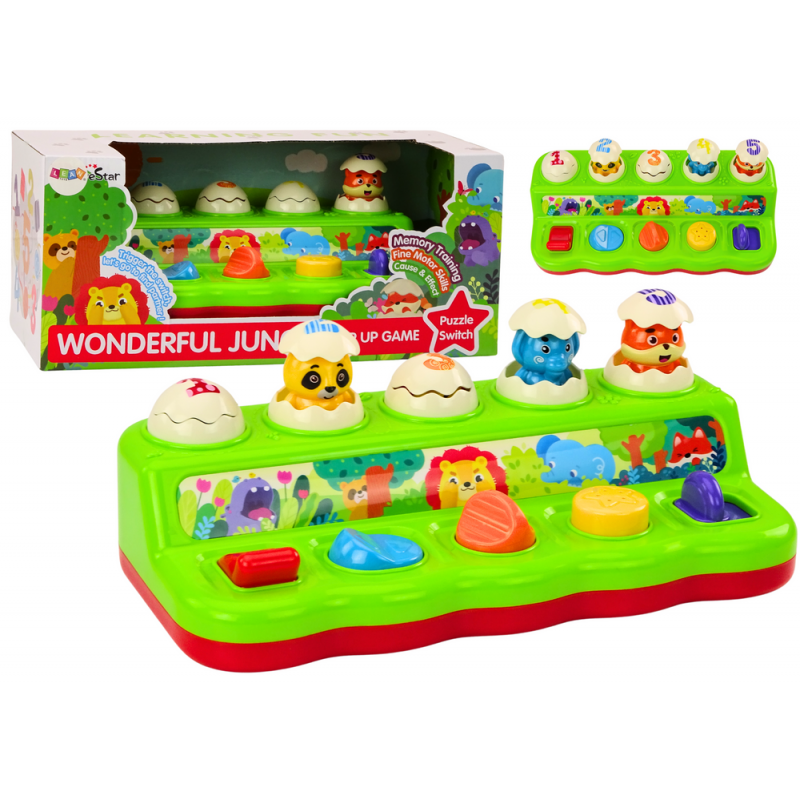 Pop Up Toy Pop Up Animals Educational Panel For Children Sounds