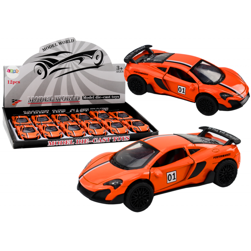 Car Sports Car 1:32 Friction Drive Orange