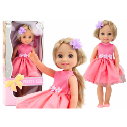 Doll Long Hair Pink Dress...