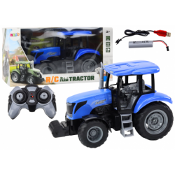 Remote Controlled Tractor RC 2.4G Sounds Blue