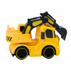 Car Excavator Adjustable Bucket Drive Lights Sounds Yellow