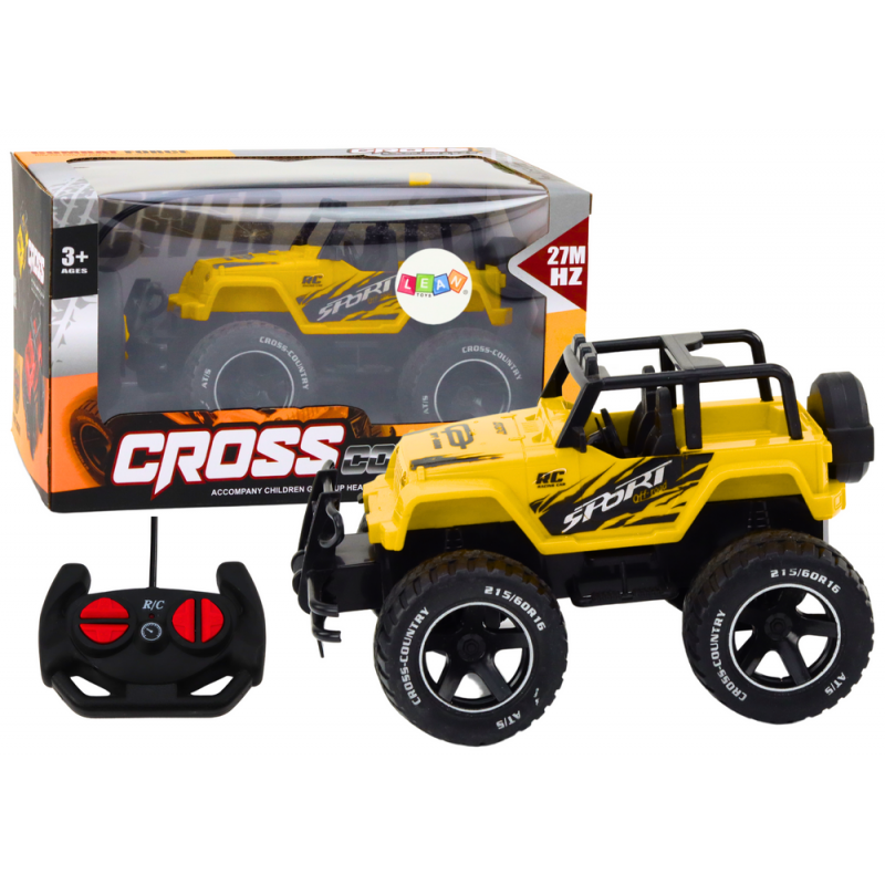 Toy Car Remote Controlled Off-Road Car RC 1:18 Yellow