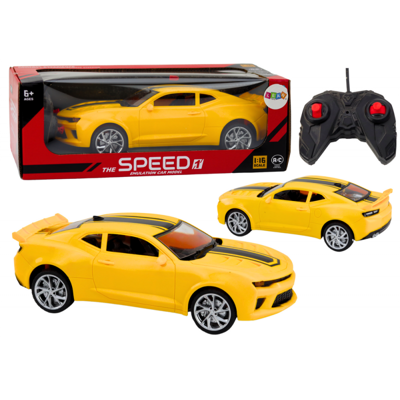 Toy Car Remote Controlled Sports Car RC 1:16 Yellow