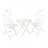 Balcony set SUNDY table and 2 chairs, antique white