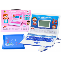 Educational Laptop Interactive 60 Functions Two Languages ​​Blue