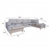 Corner sofa HARALD RC, beige