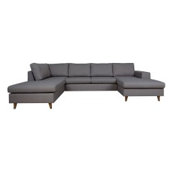 Corner sofa HARALD LC, dark grey